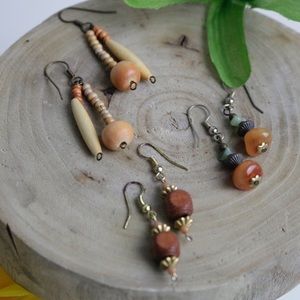 Cute Wood Inspo & Boho Vibes Earrings Bundle
